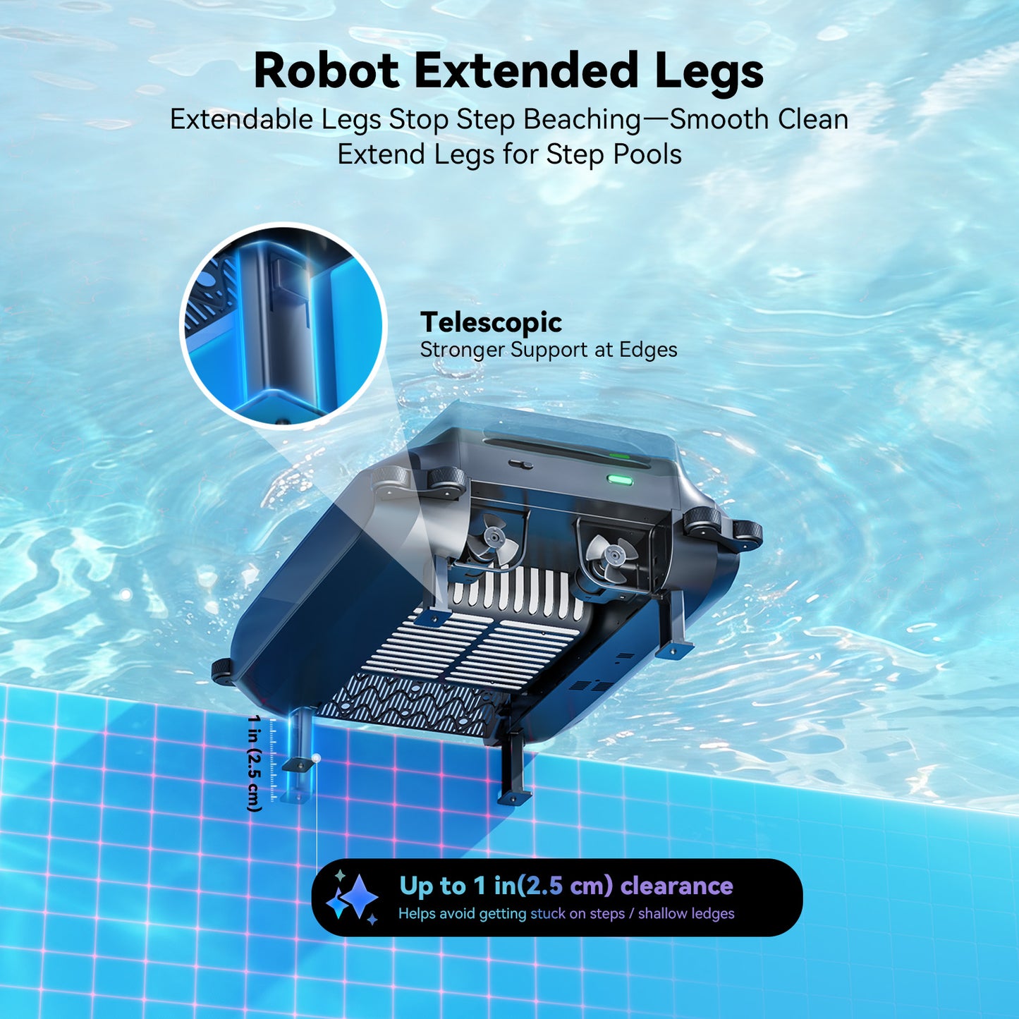 Supclean Pool Skimmer Robot (Blue)