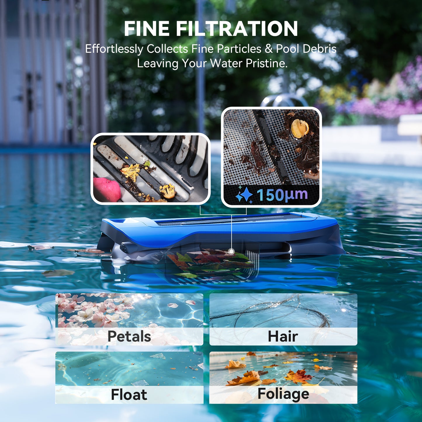 Supclean Pool Skimmer Robot (Blue)