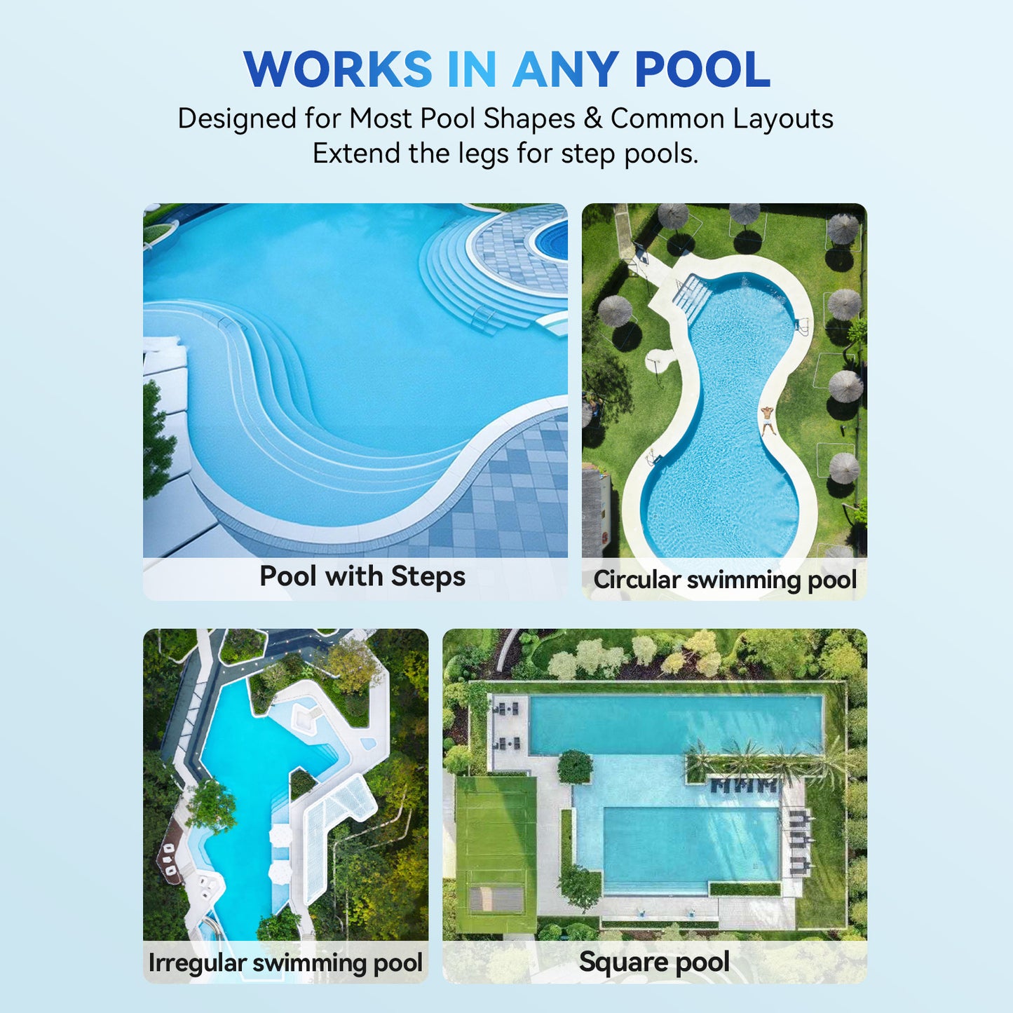 Supclean Pool Skimmer Robot (Blue)