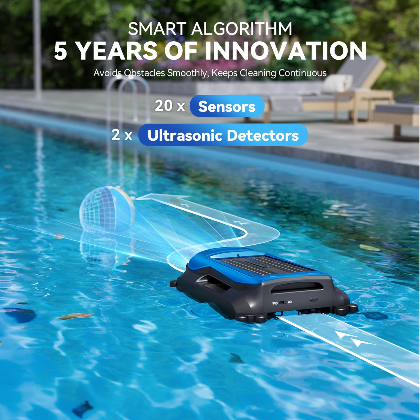 Supclean Pool Skimmer Robot (Blue)