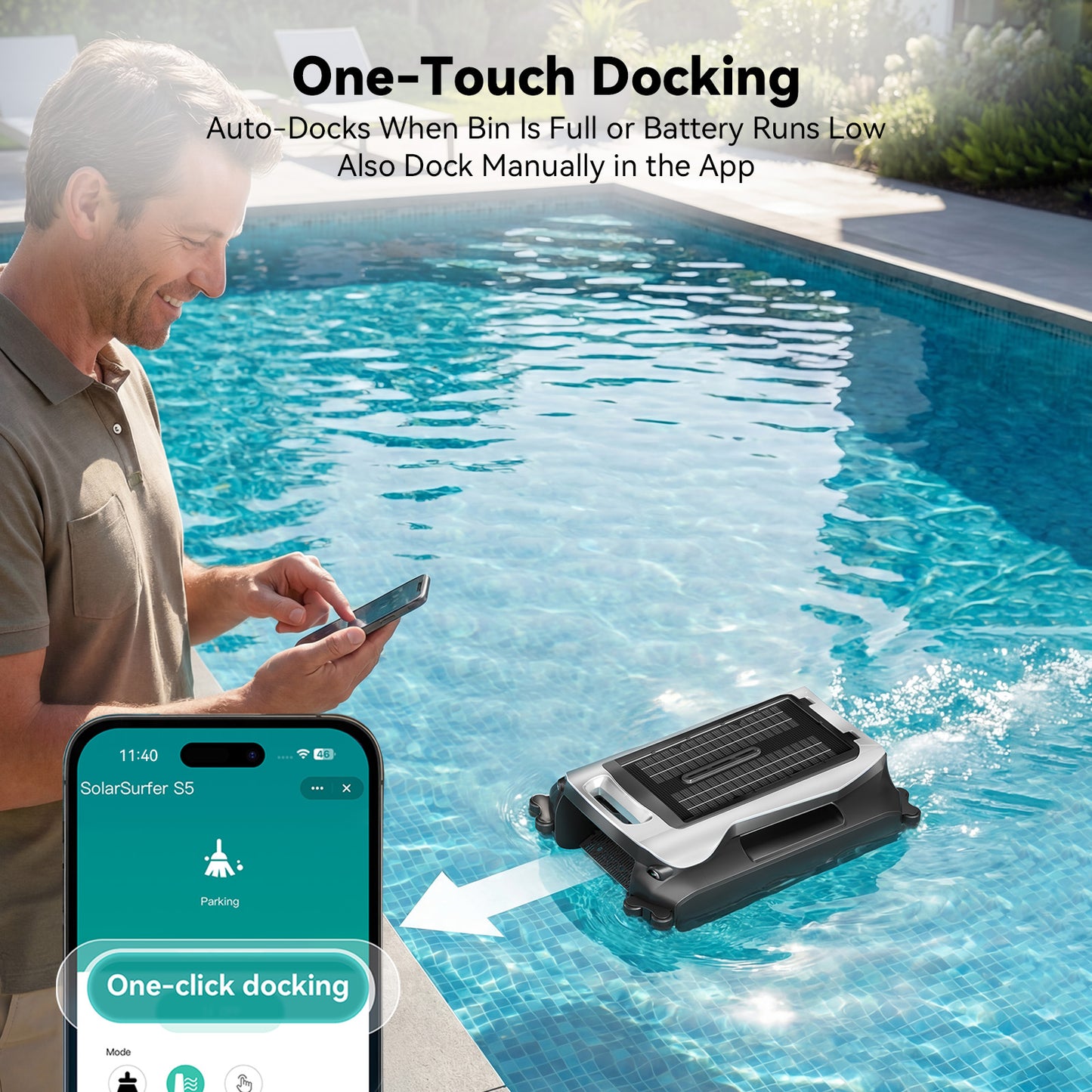 Supclean Pool Skimmer Robot (White)